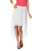 chiffon high low szoknya